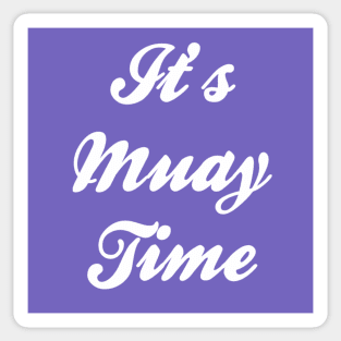 Muay Thai Purple Sticker